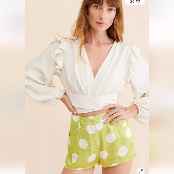 For Love & Lemons Leander Polka Dot Shorts - Picture 4 of 4